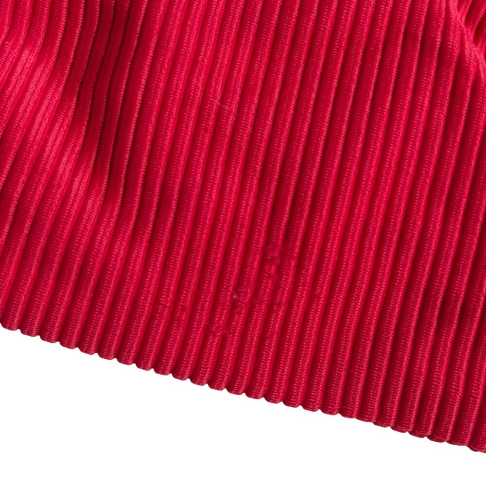 Frankies Bikinis Cleo Ribbed Bralette Bikini Top (Crimson) - Size Large - Picture 5 of 7